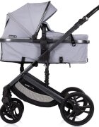 CHIPOLINO Carucior transformabil 2 in 1 pentru copii Amore Platinum cu suspensii sezut reversibil accesorii greutate suportata 22 kg