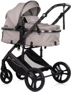 CHIPOLINO Carucior transformabil 3 in 1 pentru copii Amore Latte cu suspensii sezut reversibil accesorii greutate suportata 22 kg