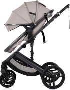CHIPOLINO Carucior transformabil 3 in 1 pentru copii Amore Latte cu suspensii sezut reversibil accesorii greutate suportata 22 kg