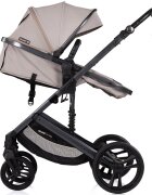 CHIPOLINO Carucior transformabil 3 in 1 pentru copii Amore Latte cu suspensii sezut reversibil accesorii greutate suportata 22 kg