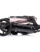 CHIPOLINO Carucior transformabil 3 in 1 pentru copii Amore Powder Pink cu suspensii sezut reversibil accesorii greutate suportata 22 kg
