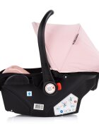 CHIPOLINO Carucior transformabil 3 in 1 pentru copii Amore Powder Pink cu suspensii sezut reversibil accesorii greutate suportata 22 kg