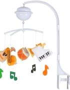 CHIPOLINO Carusel muzical pentru patut Music cu proiector functie bluetooth volum reglabil prindere universala jucarii detasabile