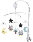 CHIPOLINO Carusel muzical pentru patut Owls cu prindere universala si jucarii detasabile