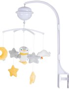 CHIPOLINO Carusel muzical pentru patut Penguin cu proiector functie bluetooth volum reglabil prindere universala jucarii detasabile