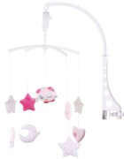 CHIPOLINO Carusel muzical pentru patut pink Chicken