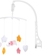 CHIPOLINO Carusel muzical pentru patut Pink elephant
