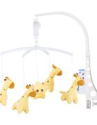 CHIPOLINO Carusel muzical pentru patut Sweet Giraffes