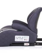 CHIPOLINO Inaltator auto Sonic Anthracite I-Size 125-150 cm cu sistem Isofix si Testat ADAC