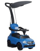 CHIPOLINO Masinuta copii de impins Mercedes AMG GLE 63 Blue cu maner si copertina reglabila bara de protectie suport pentru picioare spatiu de depozitare volan cu sunete