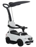 CHIPOLINO Masinuta copii de impins Mercedes AMG GLE 63 white cu maner si copertina reglabila bara de protectie suport pentru picioare spatiu de depozitare volan cu sunete