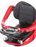 CHIPOLINO Masinuta copii de impins Mercedes Benz GL63 AMG black cu copertina maner detasabil sunete amuzante scaun spatios din piele Suport pentru picioare retractabil bara de proectie