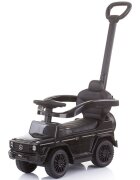 CHIPOLINO Masinuta copii de impins Mercedes G350 Black cu maner si copertina detasabile spatiu de depozitare sub sezut suport pentru picioare retractabil potrivita copiilor cu varsta mai mare de 1 an cu greutatea pana la 2