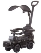 CHIPOLINO Masinuta copii de impins Mercedes G350 Black cu maner si copertina detasabile spatiu de depozitare sub sezut suport pentru picioare retractabil potrivita copiilor cu varsta mai mare de 1 an cu greutatea pana la 2