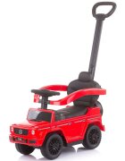 CHIPOLINO Masinuta copii de impins Mercedes G350 Red cu maner si copertina detasabile spatiu de depozitare sub sezut suport pentru picioare retractabil potrivita copiilor cu varsta mai mare de 1 an cu greutatea pana la 25