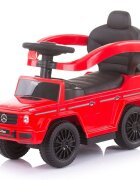 CHIPOLINO Masinuta copii de impins Mercedes G350 Red cu maner si copertina detasabile spatiu de depozitare sub sezut suport pentru picioare retractabil potrivita copiilor cu varsta mai mare de 1 an cu greutatea pana la 25
