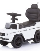 CHIPOLINO Masinuta copii de impins Mercedes G350 white cu maner si copertina detasabile spatiu de depozitare sub sezut suport pentru picioare retractabil potrivita copiilor cu varsta mai mare de 1 an cu greutatea pana la 2