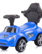 CHIPOLINO Masinuta copii de impins Turbo Blue cu maner si bara de siguranta detasabile suport pentru picioare sezut cu spatar potrivita copiilor cu varsta mai mare de 3 ani cu greutatea pana la 23 kg
