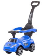 CHIPOLINO Masinuta copii de impins Turbo Blue cu maner si bara de siguranta detasabile suport pentru picioare sezut cu spatar potrivita copiilor cu varsta mai mare de 3 ani cu greutatea pana la 23 kg