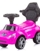 CHIPOLINO Masinuta copii de impins Turbo Pink cu maner si bara de siguranta detasabile suport pentru picioare sezut cu spatar potrivita copiilor cu varsta mai mare de 3 ani cu greutatea pana la 23 kg