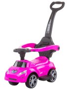 CHIPOLINO Masinuta copii de impins Turbo Pink cu maner si bara de siguranta detasabile suport pentru picioare sezut cu spatar potrivita copiilor cu varsta mai mare de 3 ani cu greutatea pana la 23 kg
