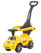 CHIPOLINO Masinuta copii de impins Turbo Yellow cu maner si bara de siguranta detasabile suport pentru picioare sezut cu spatar potrivita copiilor cu varsta mai mare de 3 ani cu greutatea pana la 23 kg