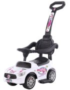 CHIPOLINO Masinuta copii de impins Unicorn white cu maner si bara de siguranta detasabile spatiu de depozitare sub sezut suport pentru picioare recomandata copiilor cu varsta mai mare de 15 ani