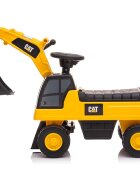 CHIPOLINO Masinuta de impins CAT Excavator yellow cu spatiu pentru depozitare volan cu sunete greutate admisa 25 kg