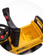 CHIPOLINO Masinuta de impins CAT Excavator yellow cu spatiu pentru depozitare volan cu sunete greutate admisa 25 kg