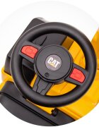CHIPOLINO Masinuta de impins CAT Excavator yellow cu spatiu pentru depozitare volan cu sunete greutate admisa 25 kg