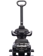 CHIPOLINO Masinuta de impins cu maner Mercedes Benz C-Class Black cu bara de siguranta suport pentru picioare spatiu depozitare volan cu sunete greutate admisa 25 kg