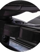 CHIPOLINO Masinuta de impins cu maner Mercedes Benz C-Class Black cu bara de siguranta suport pentru picioare spatiu depozitare volan cu sunete greutate admisa 25 kg