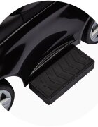 CHIPOLINO Masinuta de impins cu maner Mercedes Benz C-Class Black cu bara de siguranta suport pentru picioare spatiu depozitare volan cu sunete greutate admisa 25 kg