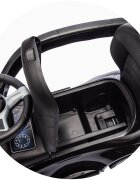 CHIPOLINO Masinuta de impins cu maner Mercedes Benz C-Class Black cu bara de siguranta suport pentru picioare spatiu depozitare volan cu sunete greutate admisa 25 kg