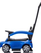 CHIPOLINO Masinuta de impins cu maner Mercedes Benz C-Class Blue cu bara de siguranta suport pentru picioare spatiu depozitare volan cu sunete greutate admisa 25 kg