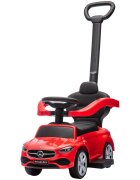 CHIPOLINO Masinuta de impins cu maner Mercedes Benz C-Class Red cu bara de siguranta suport pentru picioare spatiu depozitare volan cu sunete greutate admisa 25 kg