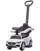 CHIPOLINO Masinuta de impins cu maner Mercedes Benz C-Class White cu bara de siguranta suport pentru picioare spatiu depozitare volan cu sunete greutate admisa 25 kg
