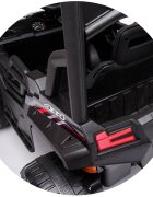 CHIPOLINO Masinuta electrica pentru copii Buggy Off Road Black cu telecomanda portiere cu deschidere lumini greutate admisa 30 kg