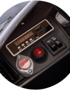 CHIPOLINO Masinuta electrica pentru copii Porsche Cayenne Black cu suspensii usi cu deschidere greutate admisa 30 kg
