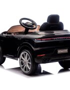 CHIPOLINO Masinuta electrica pentru copii Porsche Cayenne Black cu suspensii usi cu deschidere greutate admisa 30 kg