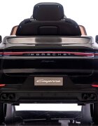 CHIPOLINO Masinuta electrica pentru copii Porsche Cayenne Black cu suspensii usi cu deschidere greutate admisa 30 kg