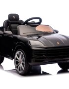 CHIPOLINO Masinuta electrica pentru copii Porsche Cayenne Black cu suspensii usi cu deschidere greutate admisa 30 kg