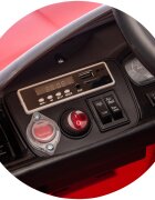 CHIPOLINO Masinuta electrica pentru copii Porsche Cayenne Red cu suspensii usi cu deschidere greutate admisa 30 kg