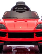 CHIPOLINO Masinuta electrica pentru copii Porsche Cayenne Red cu suspensii usi cu deschidere greutate admisa 30 kg