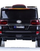 CHIPOLINO Masinuta electrica pentru copii SUV Police Patrol cu scaun din piele black 40W centura siguranta deschidere usi telecomanda Usb si lumini