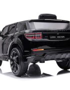 CHIPOLINO Masinuta electrica SUV Land Rover Discovery cu scaun din piele si roti EVA black 50W