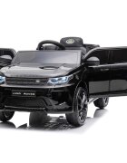 CHIPOLINO Masinuta electrica SUV Land Rover Discovery cu scaun din piele si roti EVA black 50W