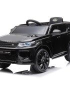 CHIPOLINO Masinuta electrica SUV Land Rover Discovery cu scaun din piele si roti EVA black 50W