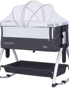 CHIPOLINO Patut Co-Sleeper Baby Boss anthracite
