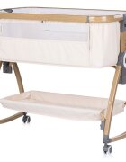 CHIPOLINO Patut co-sleeper Charisma Cashmere Wood cu laterala culisanta si functie de leagan